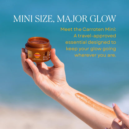 Carroten Intensive Tanning Gel | Browning Tan Accelerator | Non-Greasy, Water-Resistant with Carrot and Coconut Oil | Vitamin A &amp; E For Moisture &amp; Hydration | Made in Greece | 5 oz + Spatula
