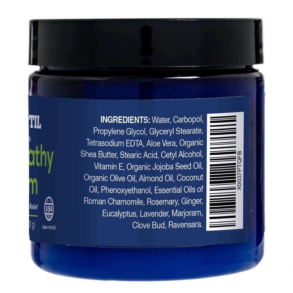 Basic Vigor Migrastil Extra Strength Soothing Cream for Feet, Legs, and Hands Cooling Comfort Formula. Made in The USA. Vegan and Cruelty-Free, Non-Greasy, Gentle, Non-Burning (4 oz.)
