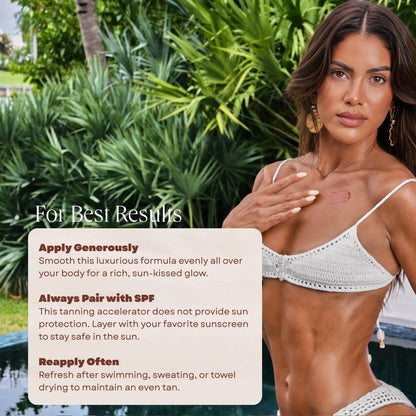 Carroten Intensive Tanning Gel | Browning Tan Accelerator | Non-Greasy, Water-Resistant with Carrot and Coconut Oil | Vitamin A &amp; E For Moisture &amp; Hydration | Made in Greece | 5 oz + Spatula