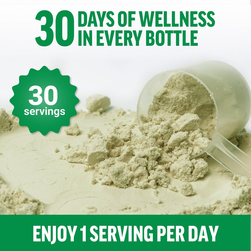 Force Factor Smarter Greens Daily Wellness Powder, Greens Superfood Powder to Support Gut Health, Bloating & Digestion, with 40+ Superfoods, 125 Million CFUs of Probiotics, Citrus Flavor, 30 Servings