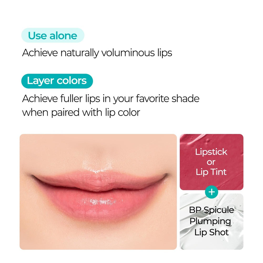 Dr.Melaxin BP Spicule Plumping Lip Shot Maxi Microneedle Lip Plumper for Fuller Lips &amp; Smooth Texture, Hyaluronic Acid &amp; Peptides for Volume &amp; Fine Line Care, Korean Lip Treatment