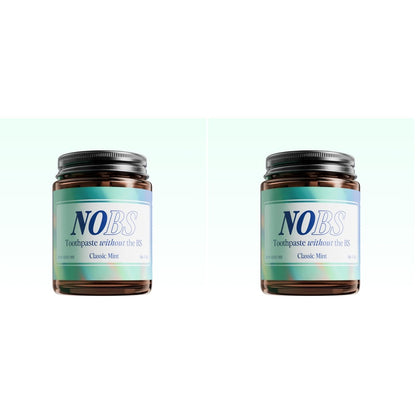 NOBS (No Bad Stuff) Toothpaste Tablets - Nano Hydroxyapatite, Fluoride & Plastic Free, Eco & Travel Friendly - Remineralize with NHA (3 Month)
